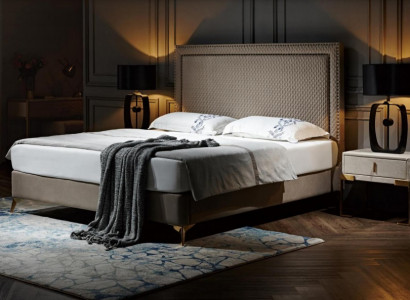 Bed 3-piece. Bedroom Set Design Luxury Bedroom Hotel Furniture 2x Nightstand